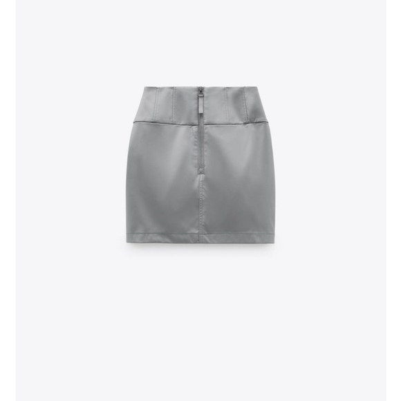 ZARA Faux Technical Mini Skirt, - Picture 3 of 4